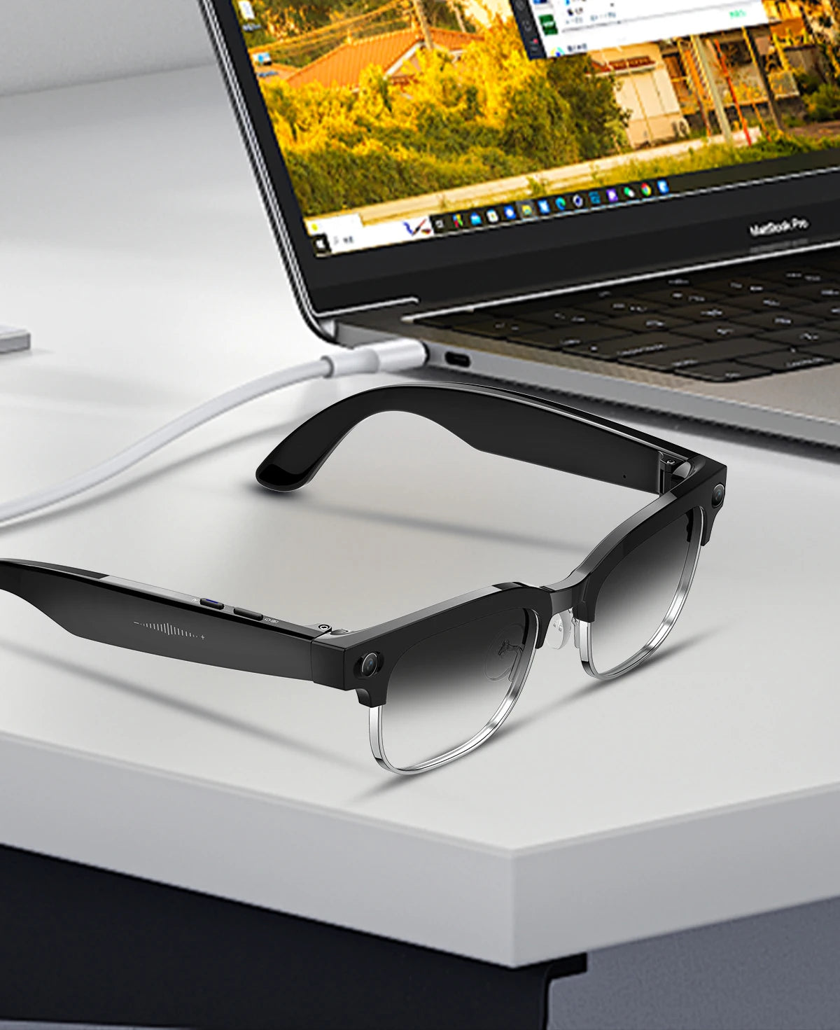 AI Vision Pro Smart Glasses with 8MP Camera
